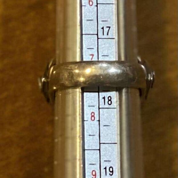 Vintage Sterling Silver Turquoise Statement Ring – Size 7.5 - Picture 8 of 10